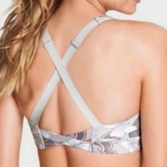 VICTORIA'S SECRET SPORT Butterfly Print Sports Bra Size XS - Picture 2 of 7